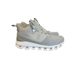On Cloud Hi Glacer Grey Women’s 6.5 Casual high top athletic Sneaker shoes